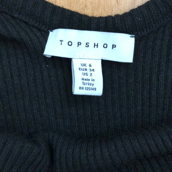 TOPSHOP black knit jumpsuit - Picture 6 of 6